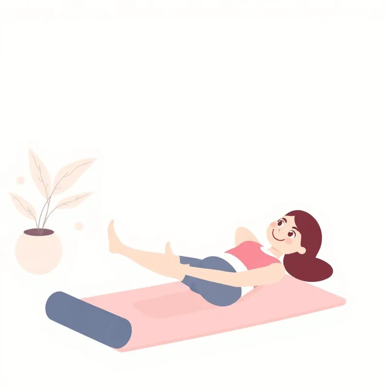 Ilustração de Pilates clínico e reabilitação